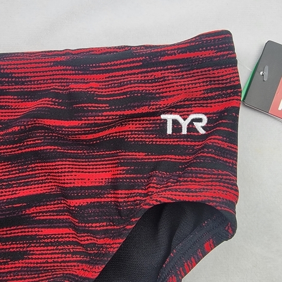 NWT TYR racer brief chlorine proof UPF 50+ Fizzy swim trunks - Picture 3 of 7